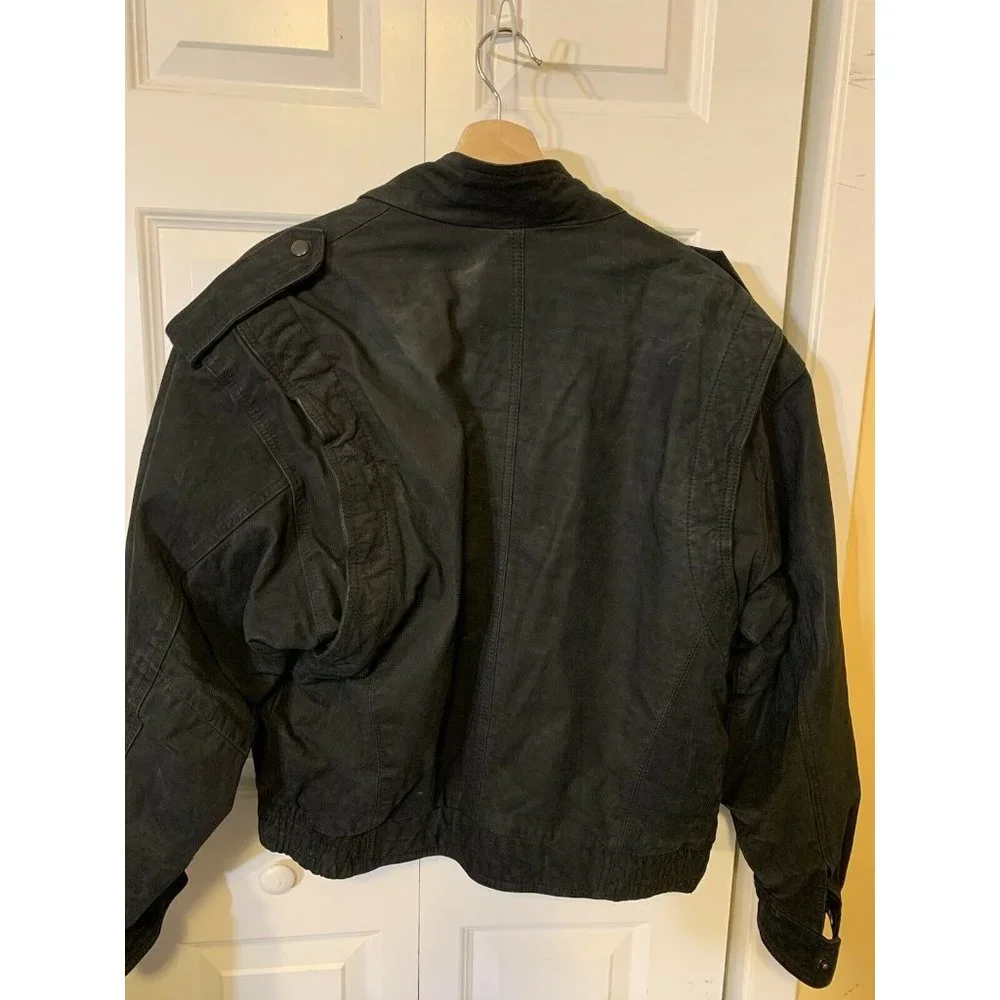Vintage IOU Leather Jacket‎ Black Men’s Sz S